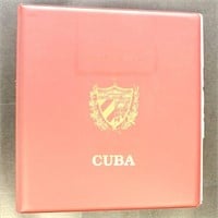Cuba Stamps in album, mix of mint and used, sheets