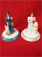 Two Mini Mrs. Albee Award Figurines