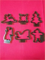 Six Christmas Cookie Cutters