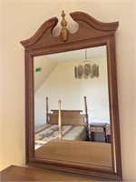 Wood framed mirror-23x36