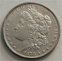 1878 7 over 8 Tail Feathers Morgan Dollar