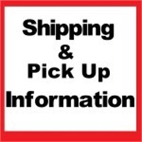 Shipping & Pick Up Information