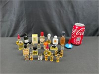 Collection of Miniature Fragrances and Bottles