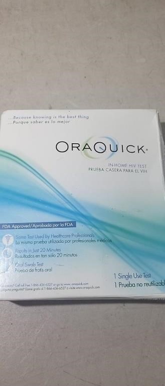 OraQuick In Home Personal HIV Test Exp. Jan. 2025