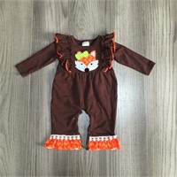 Size 0-3M Baby Fabulous Fox Romper