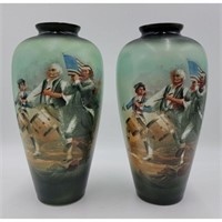 Pair Of Vases "The Spirit Of 76"   ARCHIBALD WILL