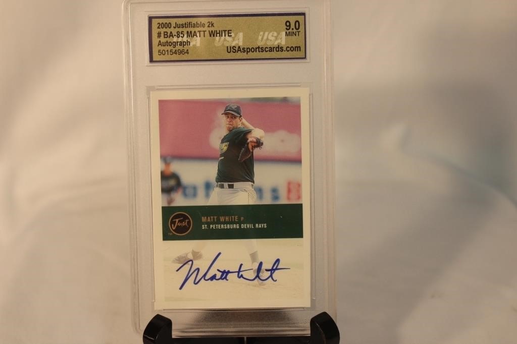 A Graded Autographed Baseball Card