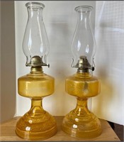 American Eagle Gold Oil lamps x2 18”