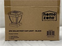 Another New 2 PK Solar Post Cap Light, Black