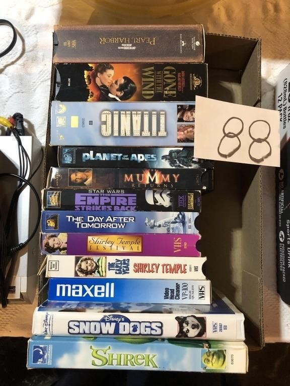 Flat of VCR Movies