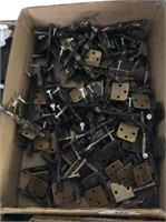 Lot of vintage door hinges and handles