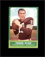 1963 Topps #13 Frank Ryan EX to EX-MT+