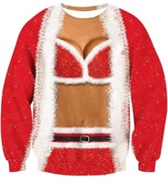 (new)Size:3XL,Unisex Ugly Christmas Sweatshirt