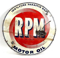 Double Sided Round RPM Sign