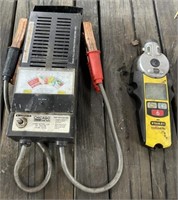 Battery Tester and Laser