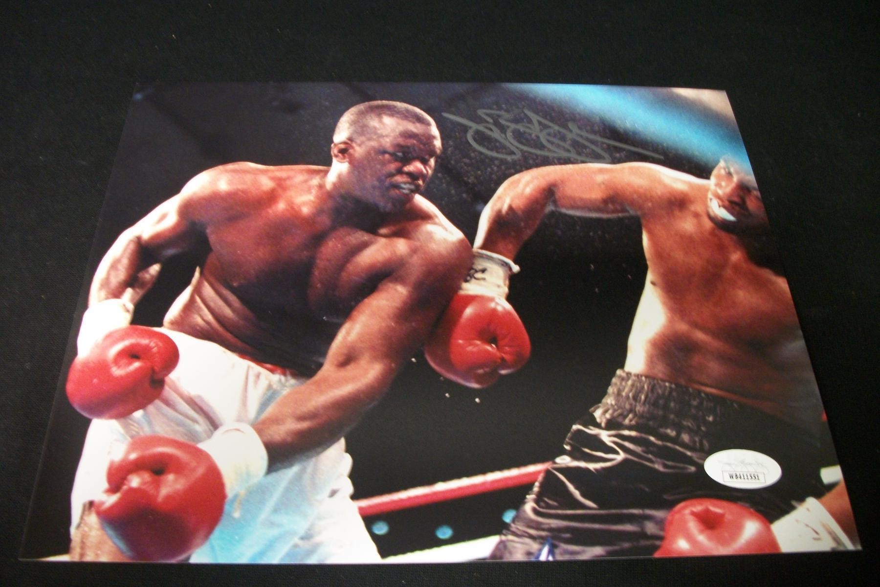 JAMES BUSTER DOUGLAS SIGNED 8X10 PHOTO JSA