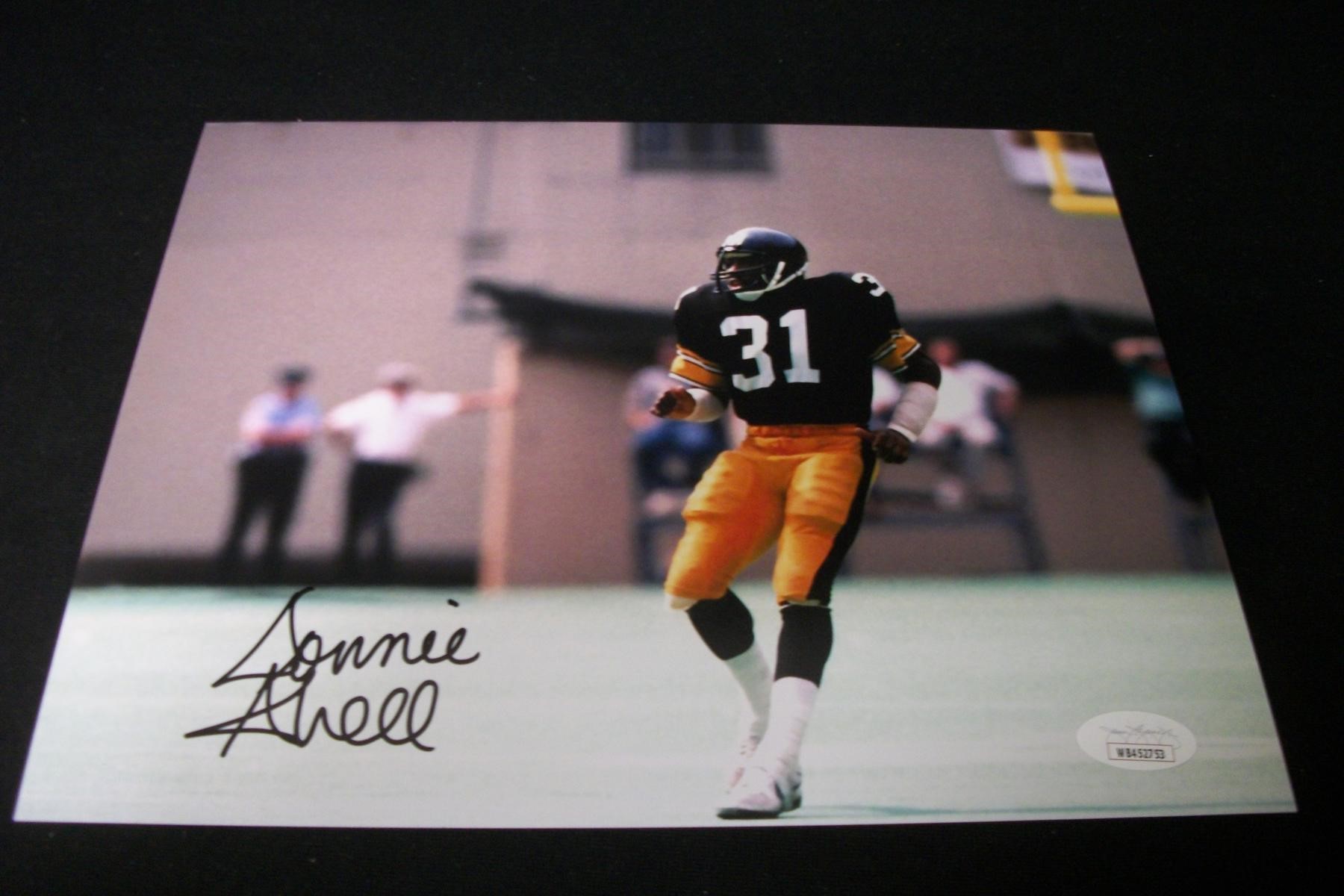 DONNIE SHELL SIGNED 8X10 PHOTO STEELERS JSA