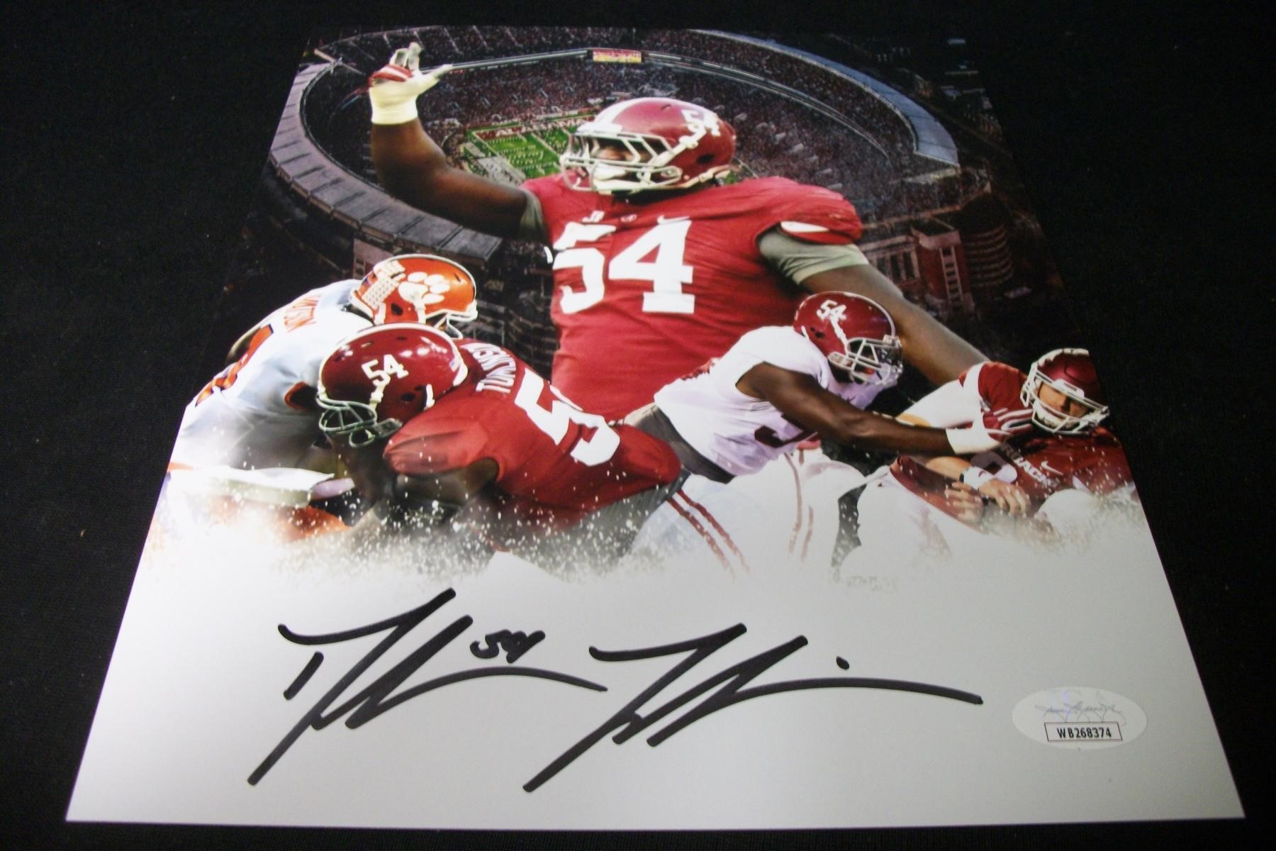 DALVIN TOMLINSON SIGNED 8X10 PHOTO JSA COA