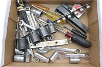 Assorted Sockets, Wrenches, Screwdrivers & Misc.
