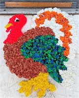 melted plastic Decoration turkey