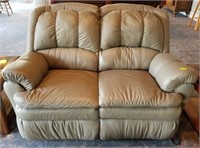 LEATHER 4' DOUBLE RECLINING LOVE SEAT