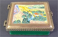 Van Gogh ‘Landscape w/ House Ploughman’ Enamel Box