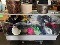 Assorted Ladies Hats and Hat Boxes