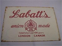 LABATT'S SSP SIGN -  LONDON CANADA - 13 1/8" X 9