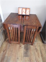 2 Drop Leaf End Tables