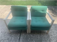 (2) Pipe Patio Chairs