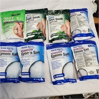 8 bags of Epsom salts, New in bag  - F
