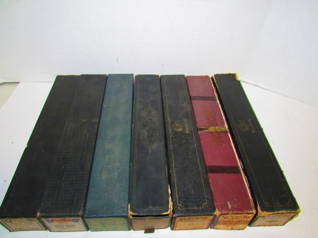 Lot of 7 Vintage Player Piano Rolls