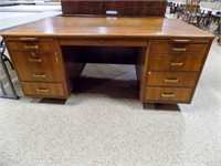 Vintage Leopold Co Wood Desk