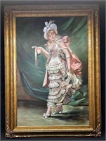 Framed Reproduction Of "Dressed For The Ball" by G