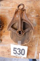 Old Wooden Pulley