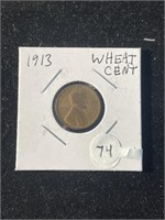 1913 Wheat Cent Good Grade