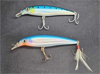 2 Rapala X-Rap Floating Fishing Lures