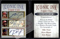 MTrout BHarper Kris Bryant Iconic Ink facsimile au