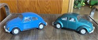 Pair of Tonka Volkswagen Beetles