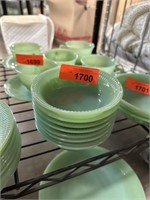LOT OF FIRE KING JADEITE SMALL BOWLS SET