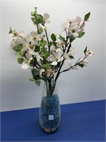 Faux Cherry Blossoms in Vase