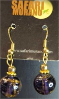 Safari Murano glass earrings