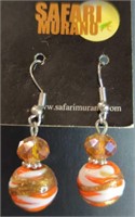 Safari Murano glass earrings