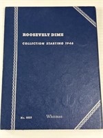 Roosevelt Silver Dimes: 1946-1964 Album of 49