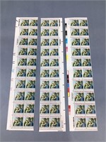 60 count Christmas 1981 postage stamps