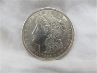 AU 1921 MORGAN SILVER DOLLAR