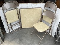 Simpson-Sears card table & 4 chairs