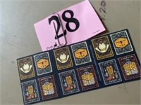 WESTERN WEAR STAMPS 20PCS