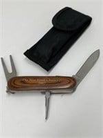 Golfer's Multi Tool / Pocket Knife With Wooden