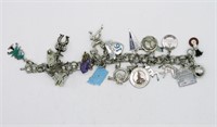 Vintage Charm Bracelet 925-19 Charms